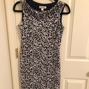 NEW W/O TAGS Blue Floral Design Dressbarn Dress
